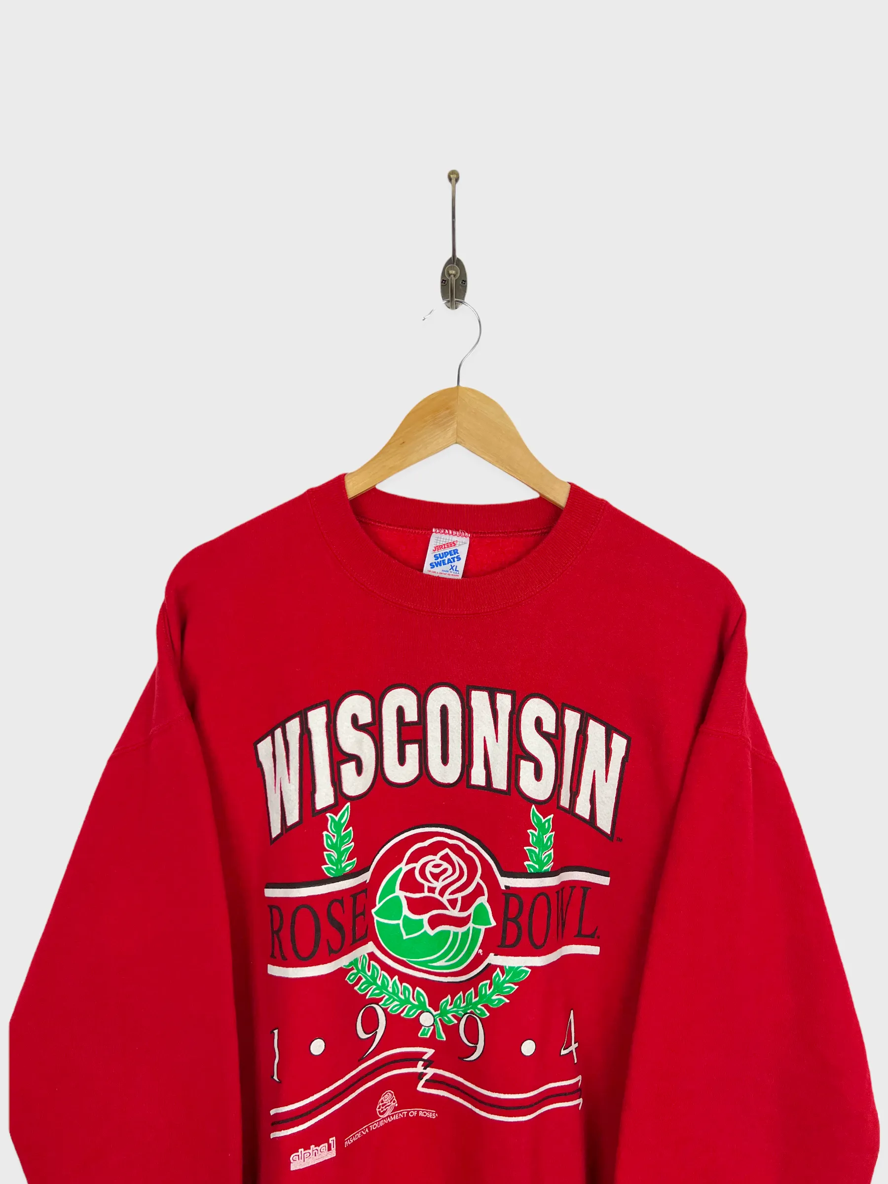 1994 Wisconsin Badgers USA Made Vintage Sweatshirt Size M