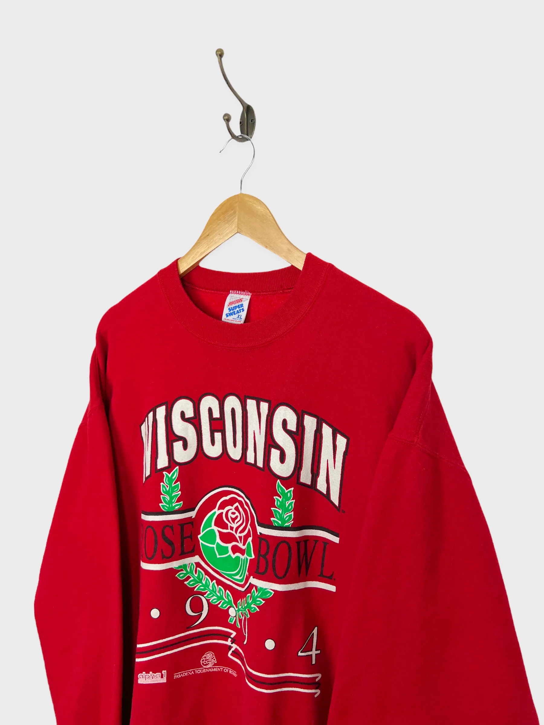 1994 Wisconsin Badgers USA Made Vintage Sweatshirt Size M