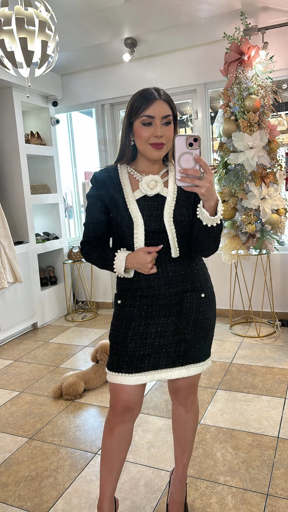 2 Piece Tweed Dress