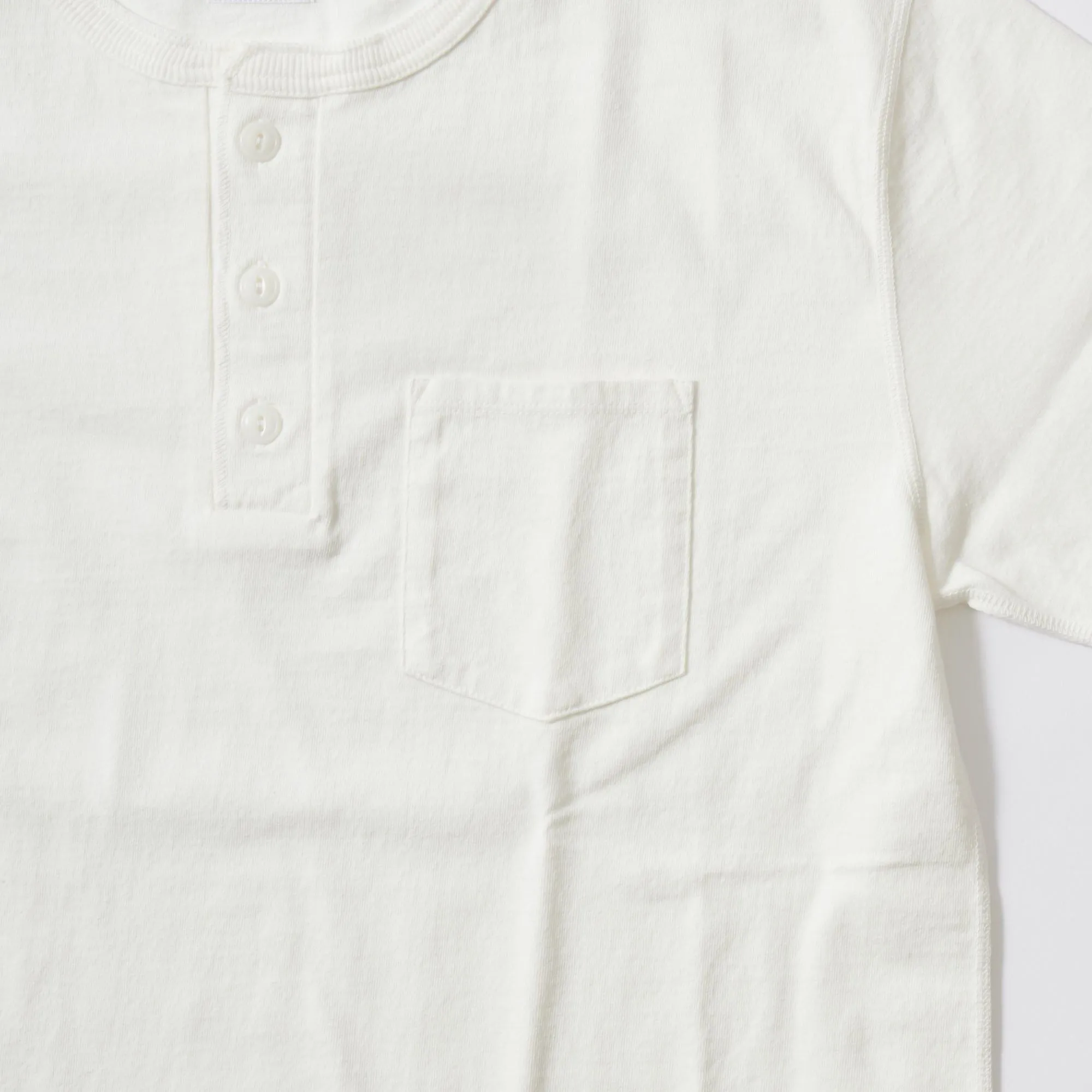 [24SS NEW]FELCO S/S HENLEY NECK POCKET-T 16/RUFFYJERSEY - 2 COLORS