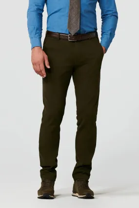 40% OFF - MEYER Exclusive Bonn Trousers - 8572 Luxury Twill Cotton Chino - Laurel Green - Size: UK 36 SHORT