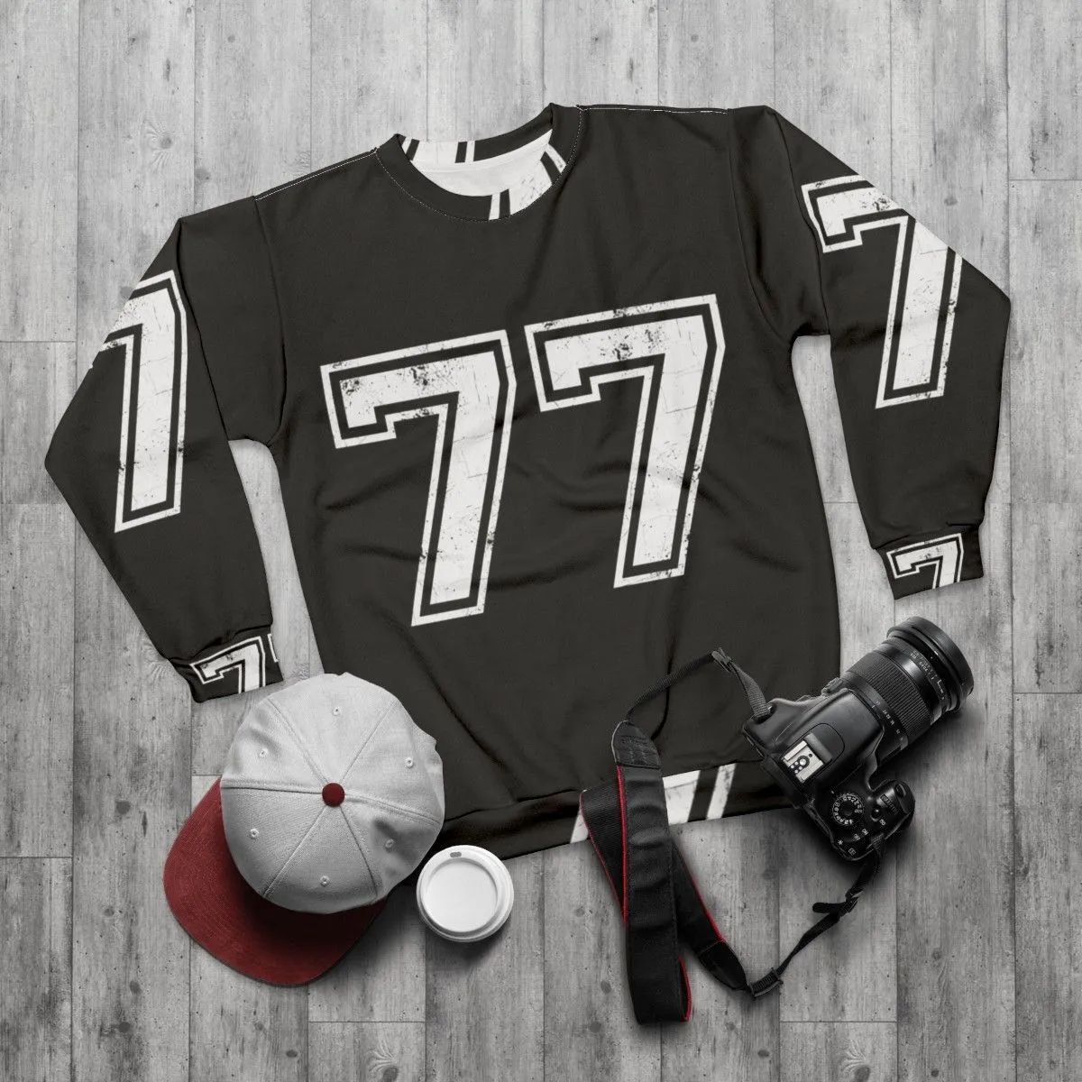 #77 Sports Jersey College Sweatshirt