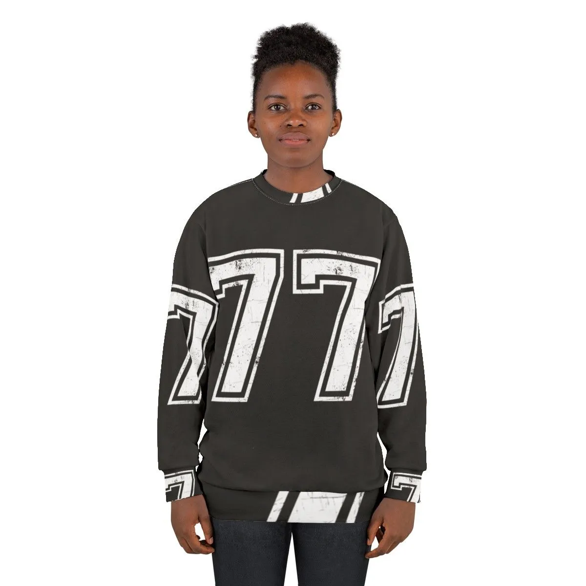 #77 Sports Jersey College Sweatshirt