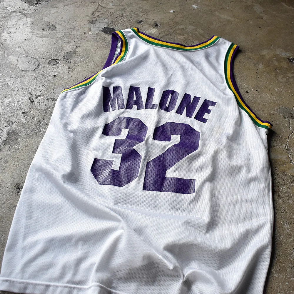 90's Champion NBA “Utah Jazz“ Karl Malone ゲームシャツ USA製 240625