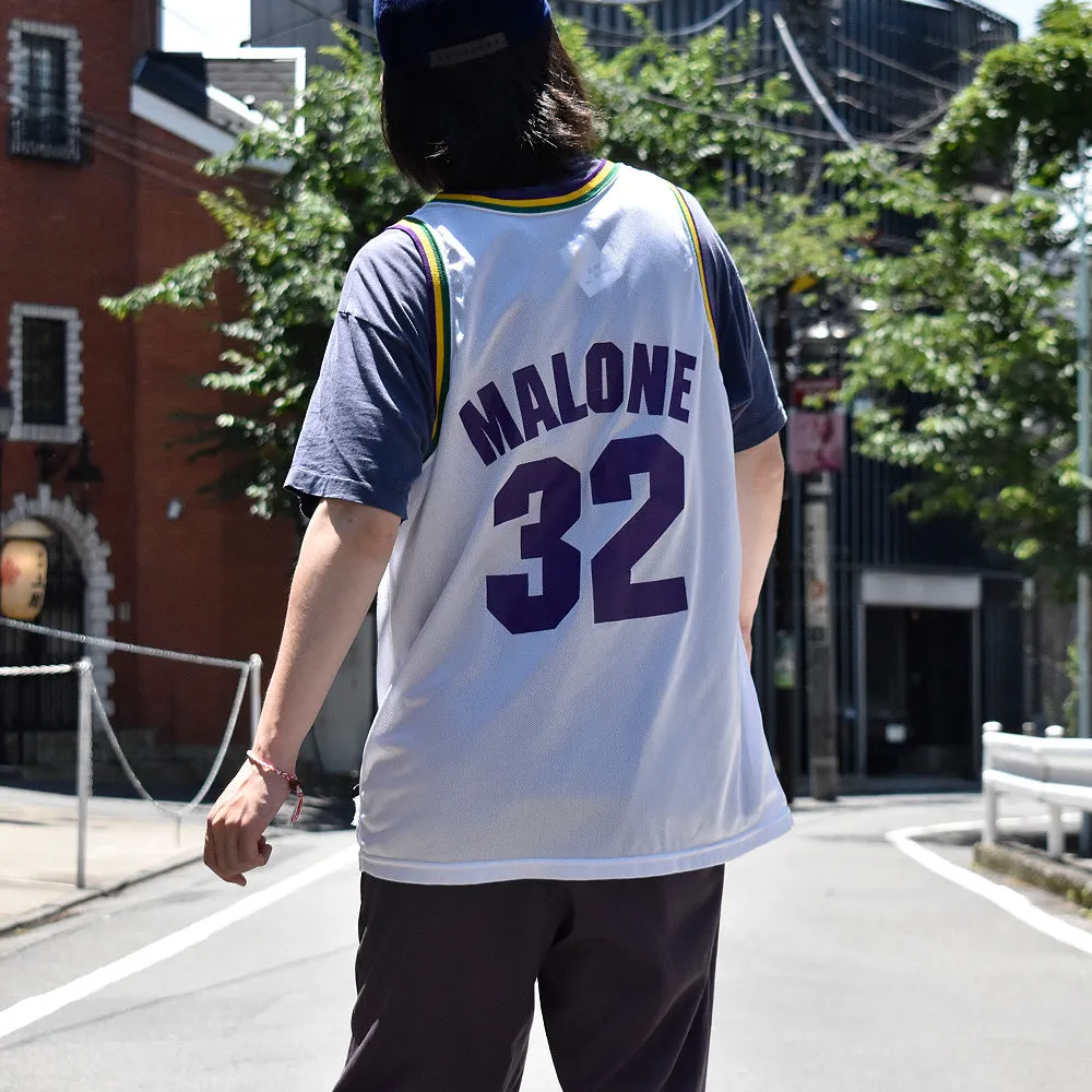 90's Champion NBA “Utah Jazz“ Karl Malone ゲームシャツ USA製 240625
