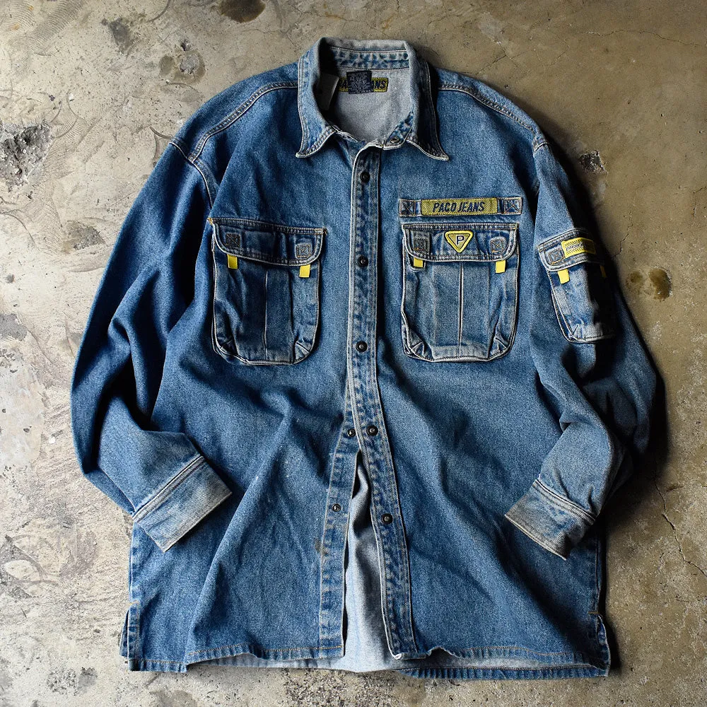 90's PACO JEANS デニムシャツ 231204