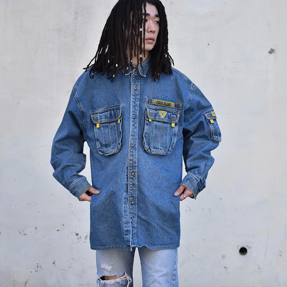 90's PACO JEANS デニムシャツ 231204