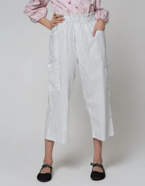 Aero Pants Capri Motif Salur