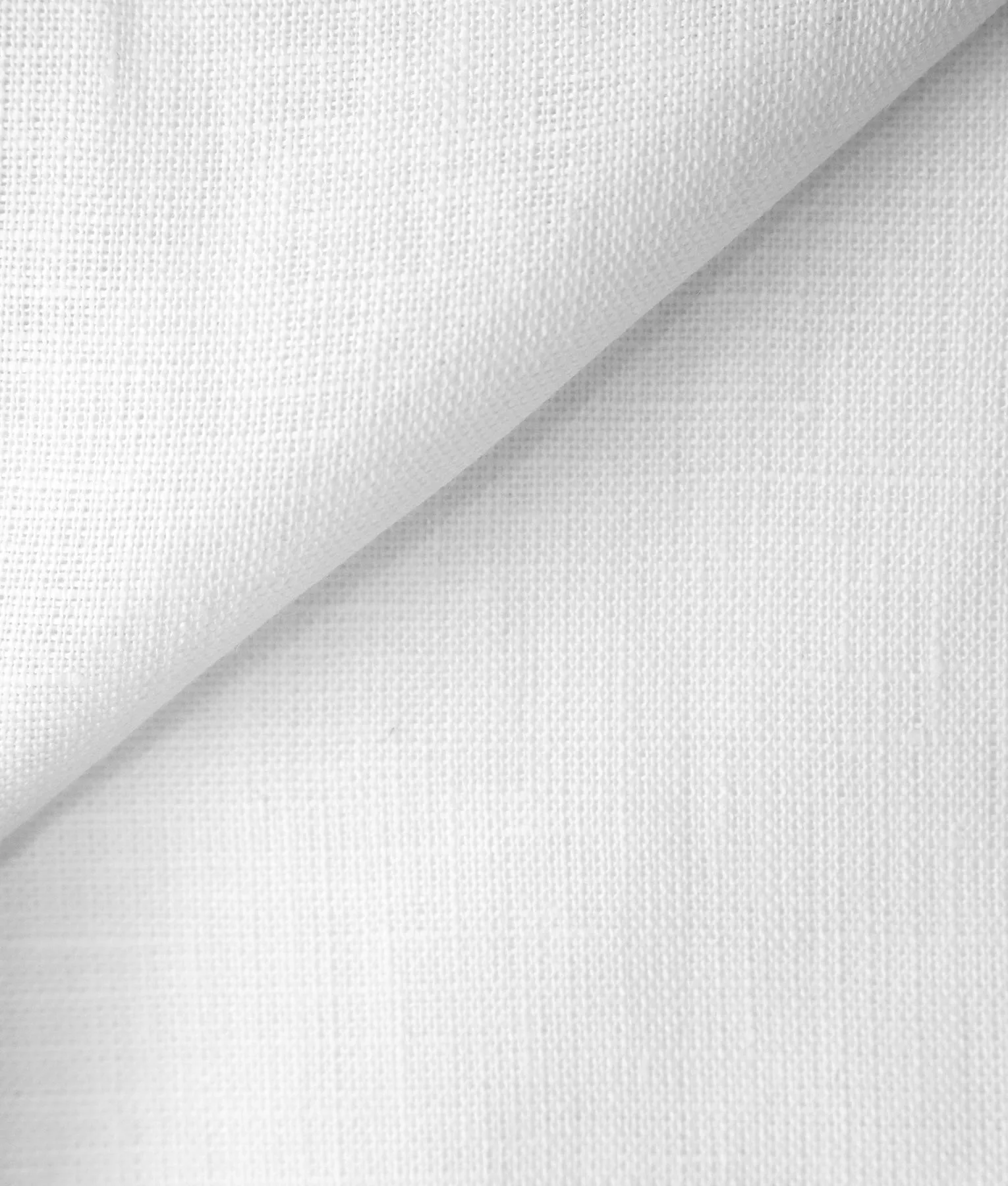 Albini White 100% Linen Plain Tailored Shirt