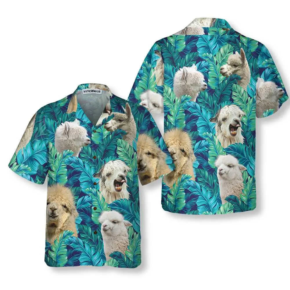 Alpaca Lover V2 Hawaiian Shirt, Funny Alpaca Shirt For Men & Women