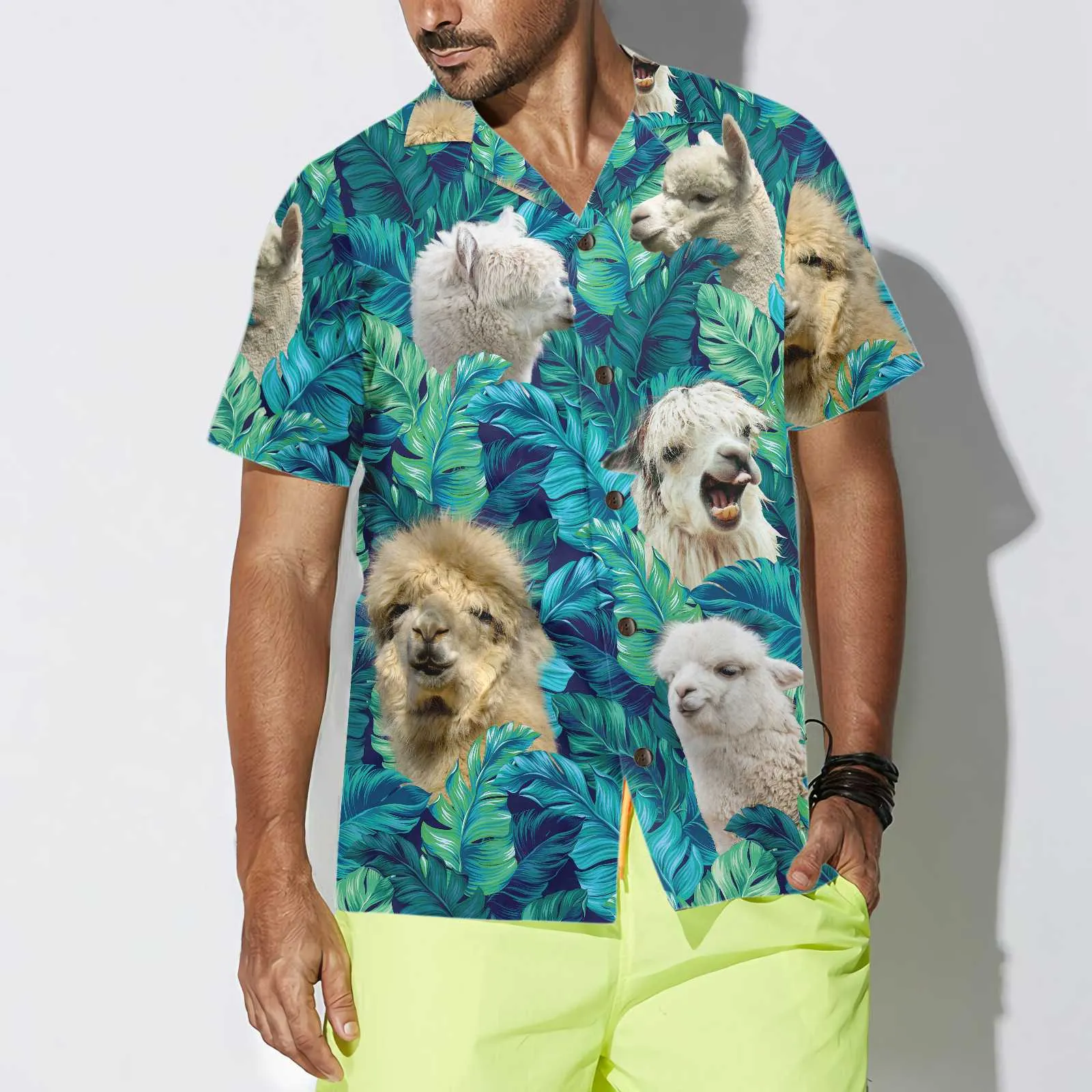 Alpaca Lover V2 Hawaiian Shirt, Funny Alpaca Shirt For Men & Women