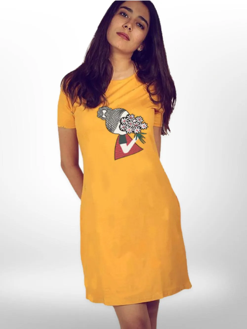 Always With You Printed  Long T-shirt For Women's