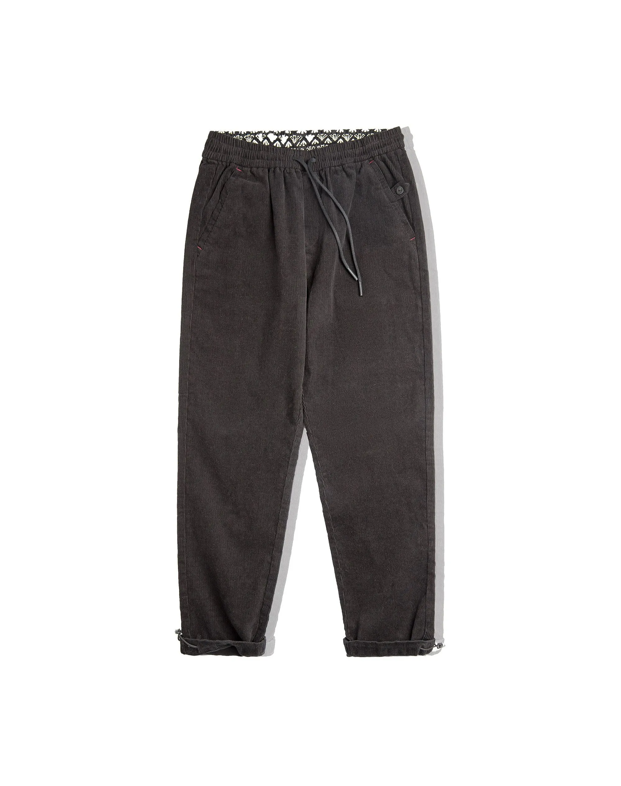 American Corduroy Elastic Waist Velvet Loose Men's Trousers
