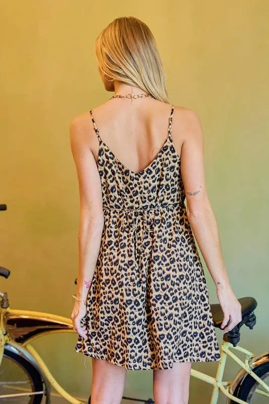 Animal Printed Slip Dress