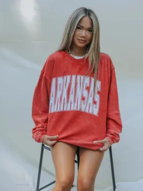 Arkansas Collegiate Cord Crewneck