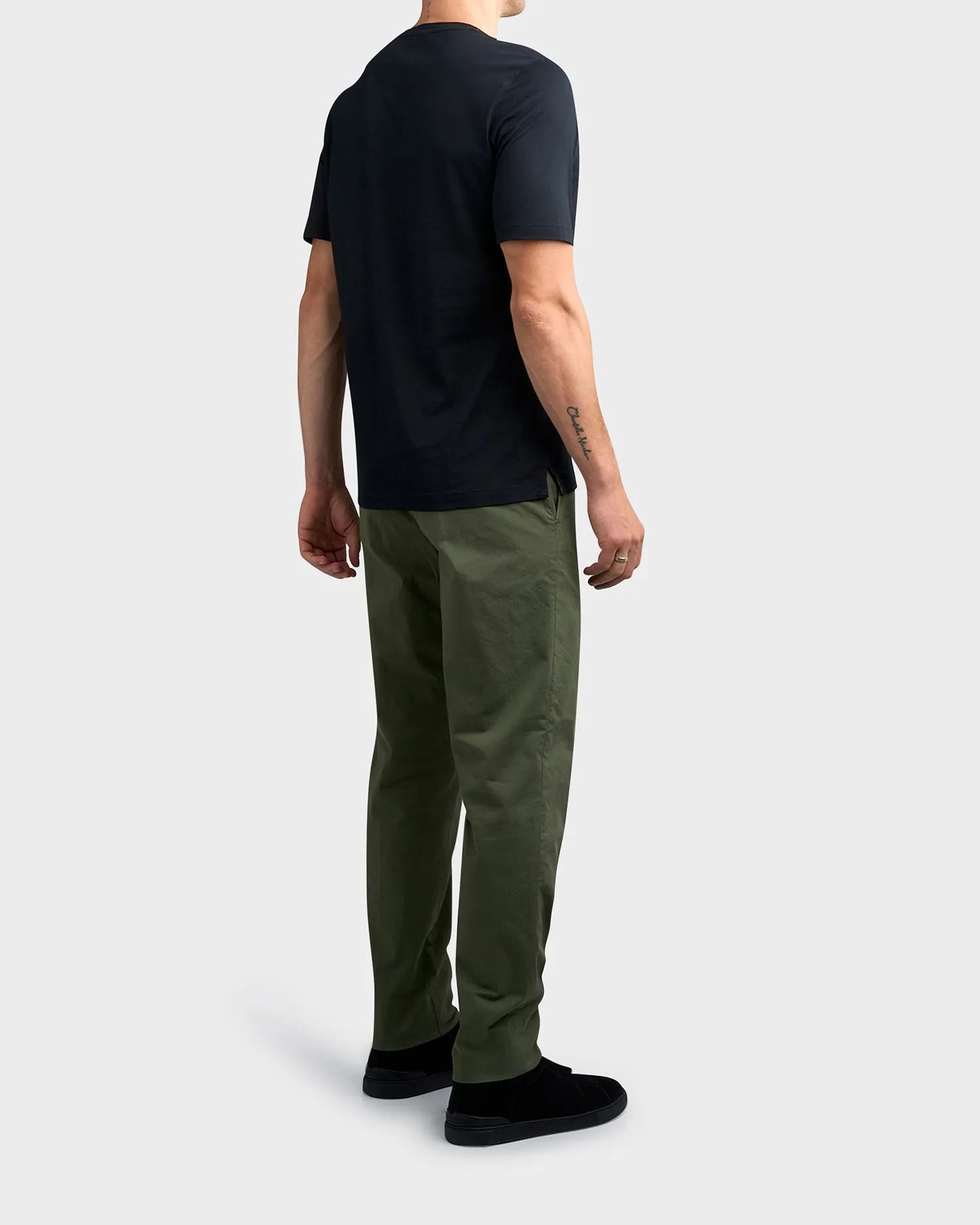 Army Green Cotton Chinos