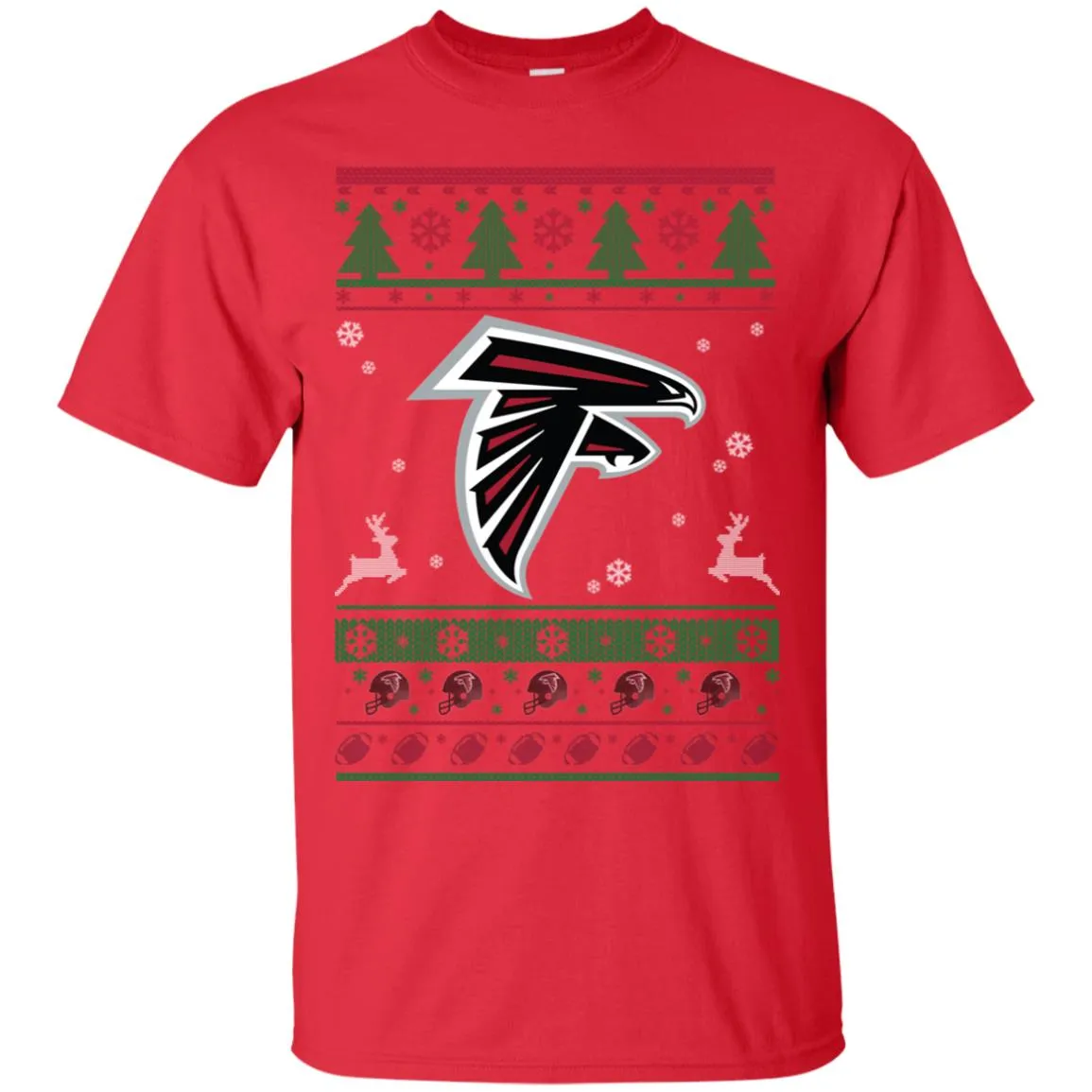 Atlanta Falcons Logo Football Teams Ugly Christmas Sweater Men T-Shirt