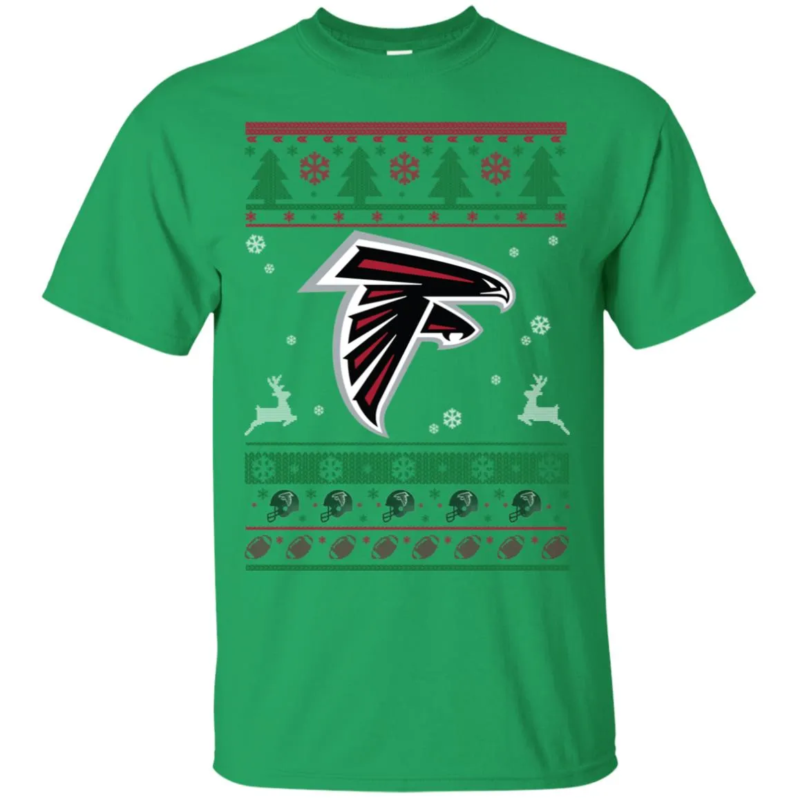 Atlanta Falcons Logo Football Teams Ugly Christmas Sweater Men T-Shirt