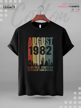 August 1982 Limited Edition 39 Years Of Being Awsome Mens XXXL Tshirt In Lowest Price Only In BD