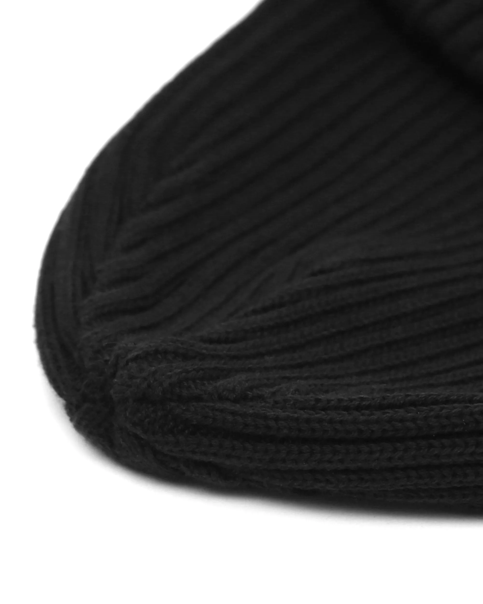 BEANIE / RIB / LOOSE / UC / BLACK
