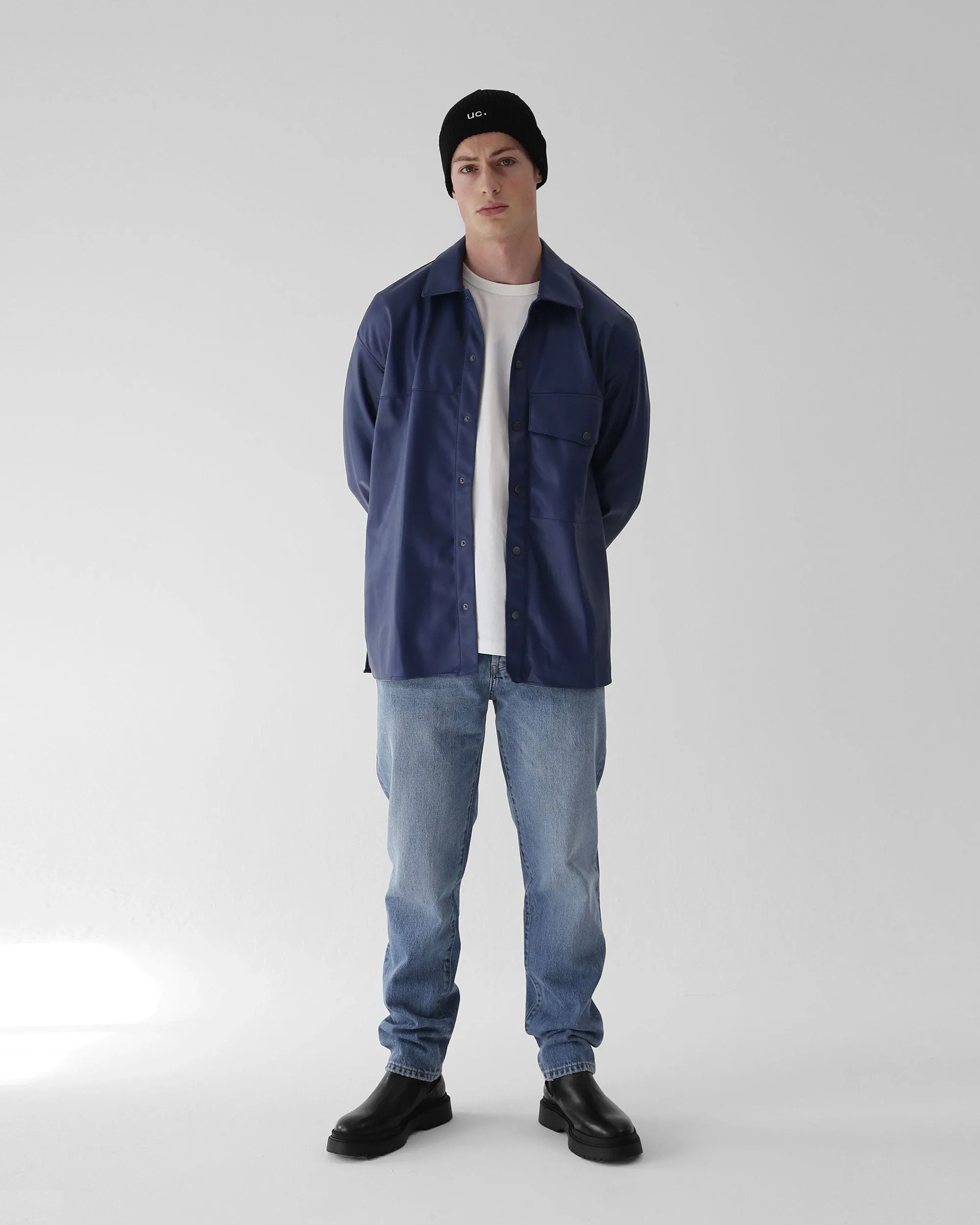BEANIE / RIB / LOOSE / UC / BLACK
