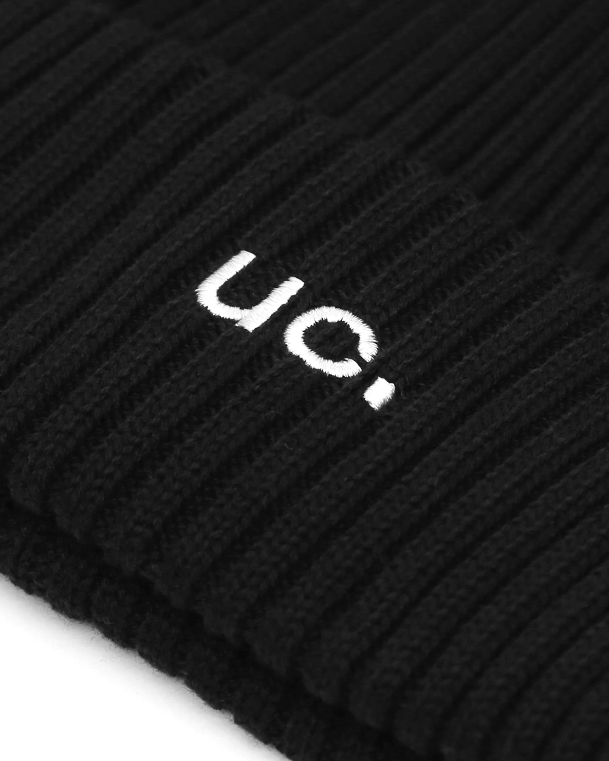 BEANIE / RIB / LOOSE / UC / BLACK