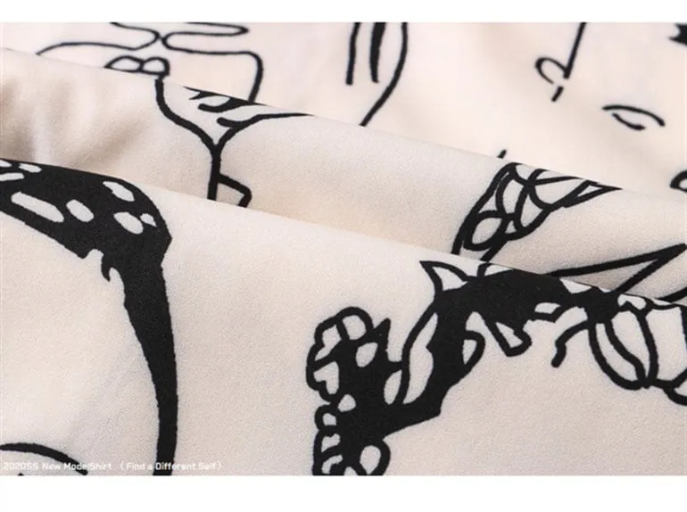 Beige 'Faces' Shirt