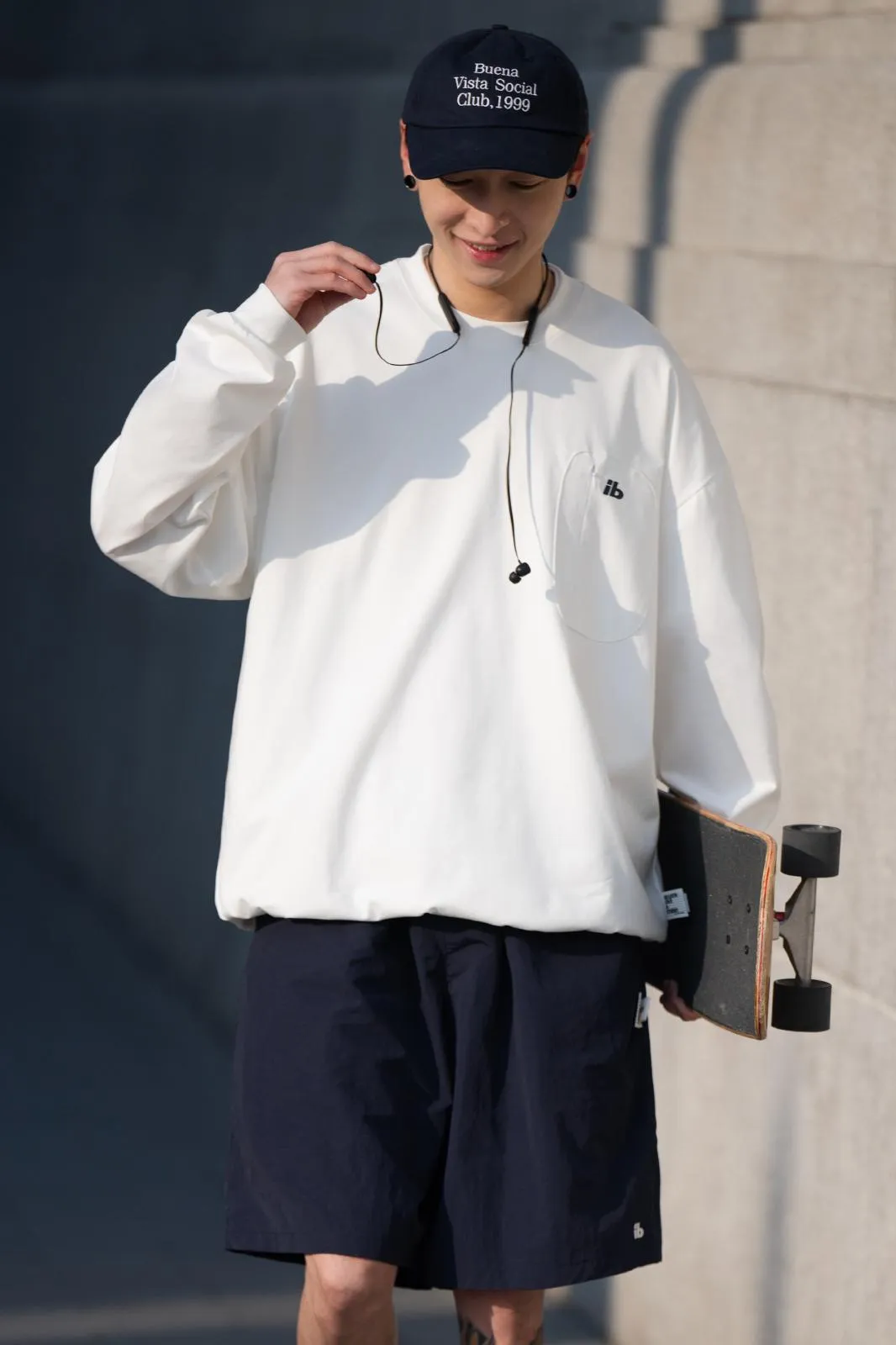 Bellken ドローストリングロングTシャツ BKD008
