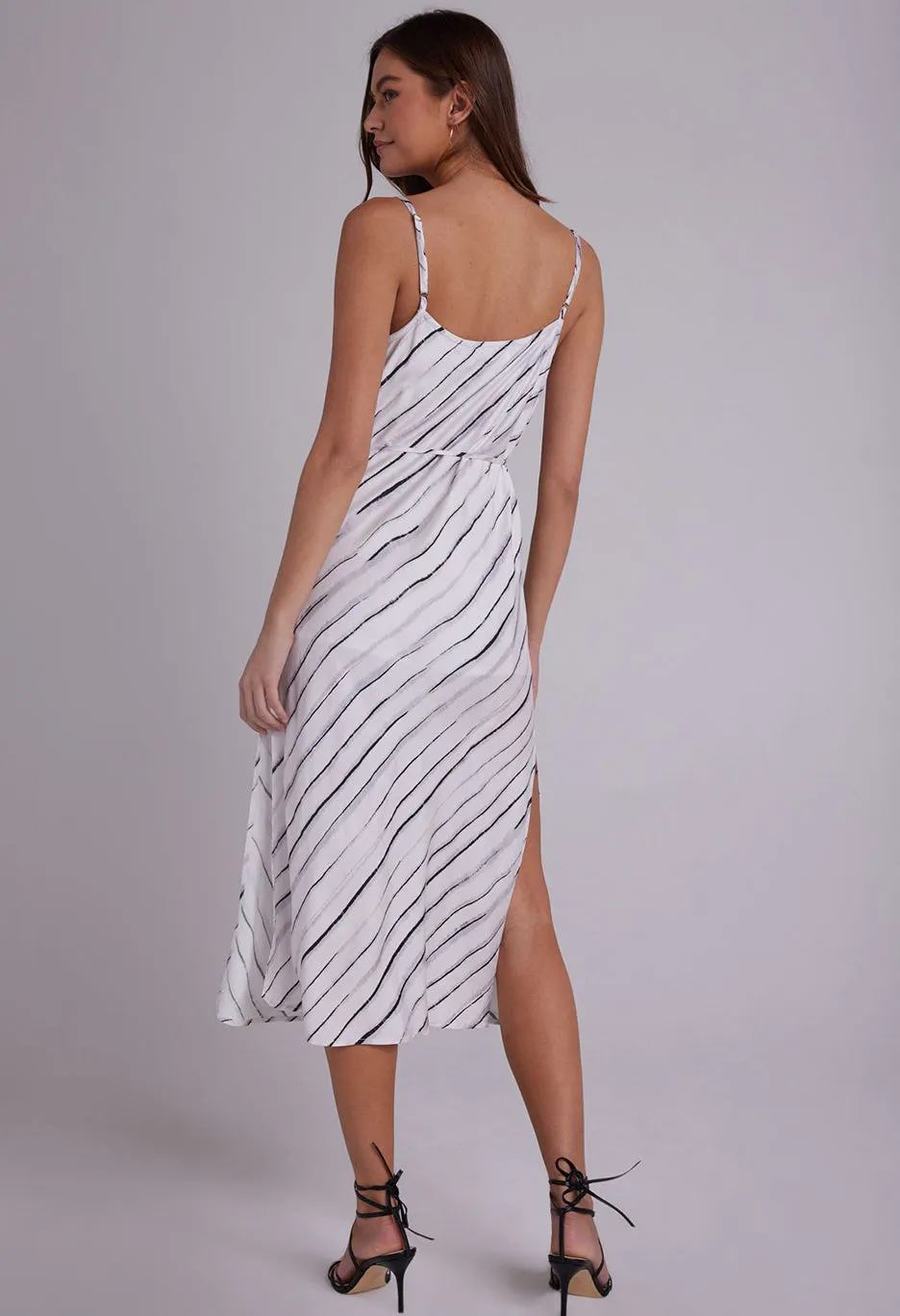 Belted Bias Slip Dress