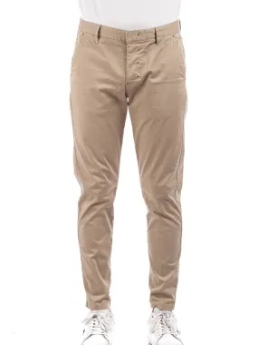 Berna M Chinos Slim Raso - Cammello