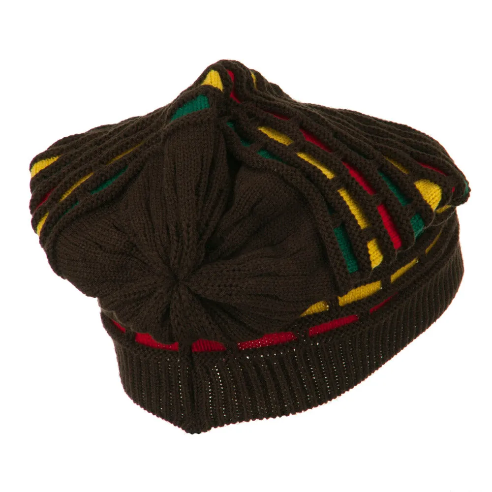 Big Size New Rasta Honey Deep Beanie