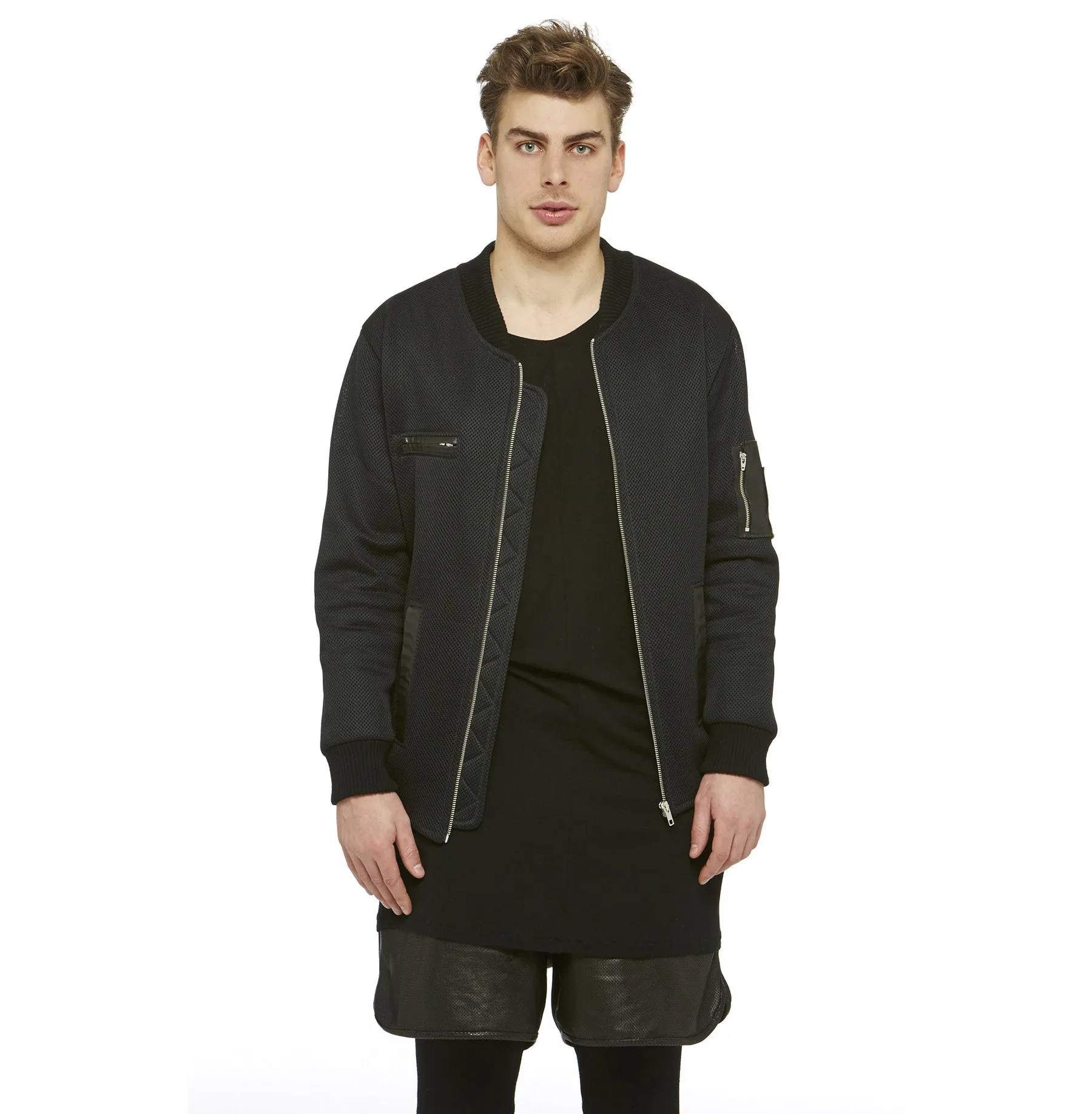 Black Merino Knit Long Johns