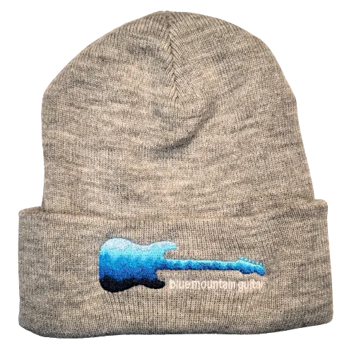 Blue Mountain Guitar Beanie Hat