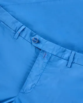 Bright Blue Cotton Chinos