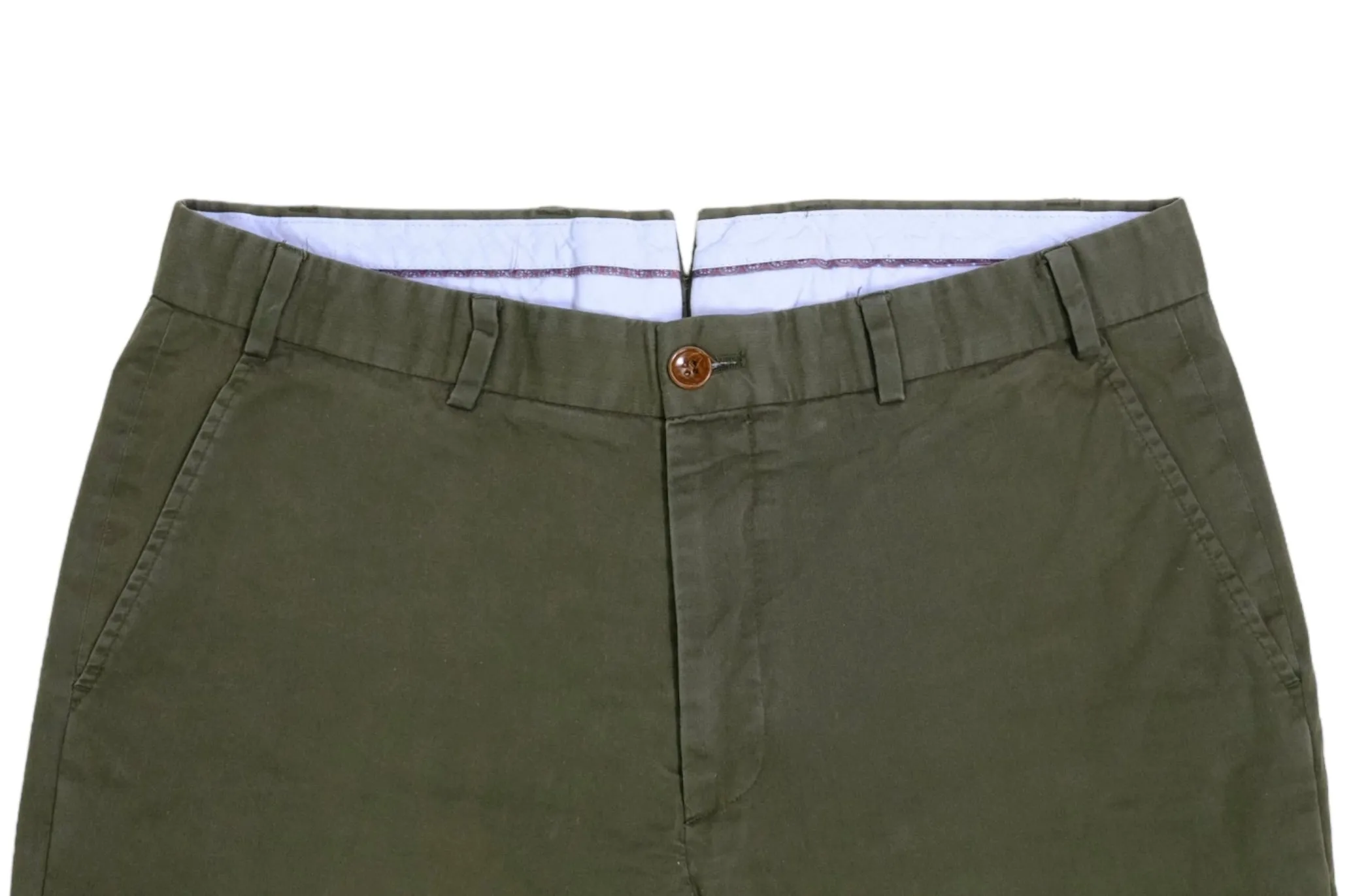 Brooks Brothers - Green Mid-Rise Chinos 32/30
