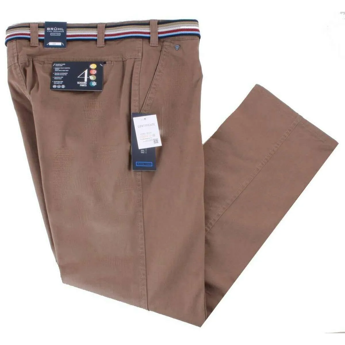 BRUHL Catania B Four Seasons Smart Casual Chinos - Putty Beige