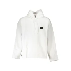 Calvin Klein Eco-Chic White Hooded Sweatshirt