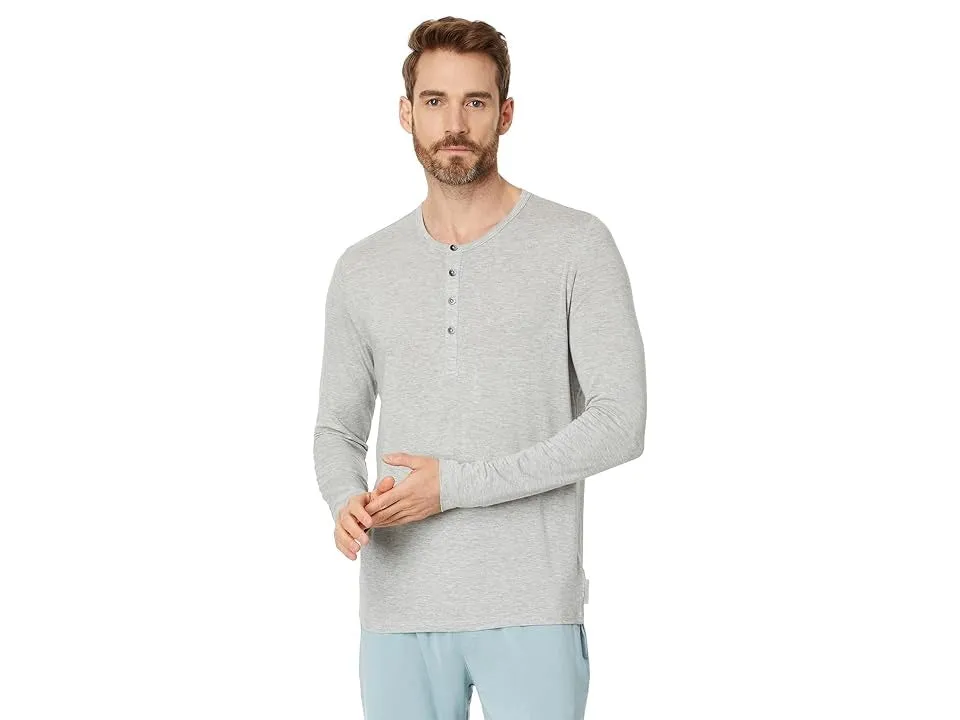 Calvin Klein Mens Regular fit Long Sleeve T-Shirt Shirt Medium Grey Solid