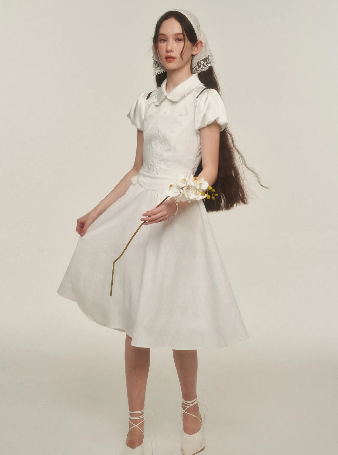 Chime Embroidered Slip Dress