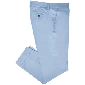 Chinos med opslag, dame, dueblå
