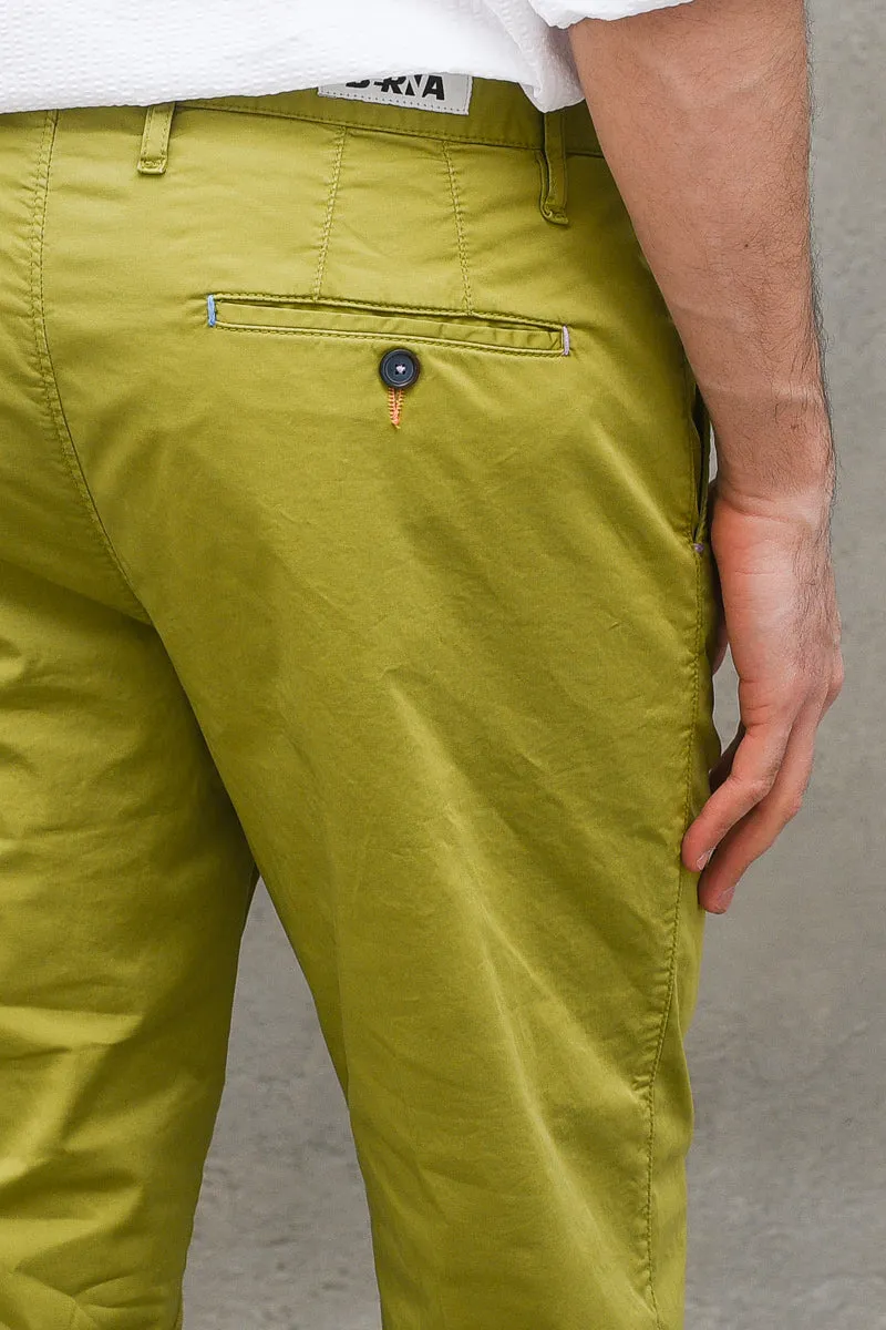 Chinos Uomo - Verde Acido