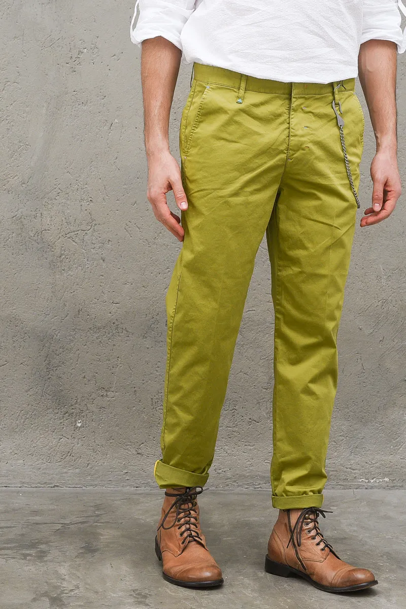 Chinos Uomo - Verde Acido