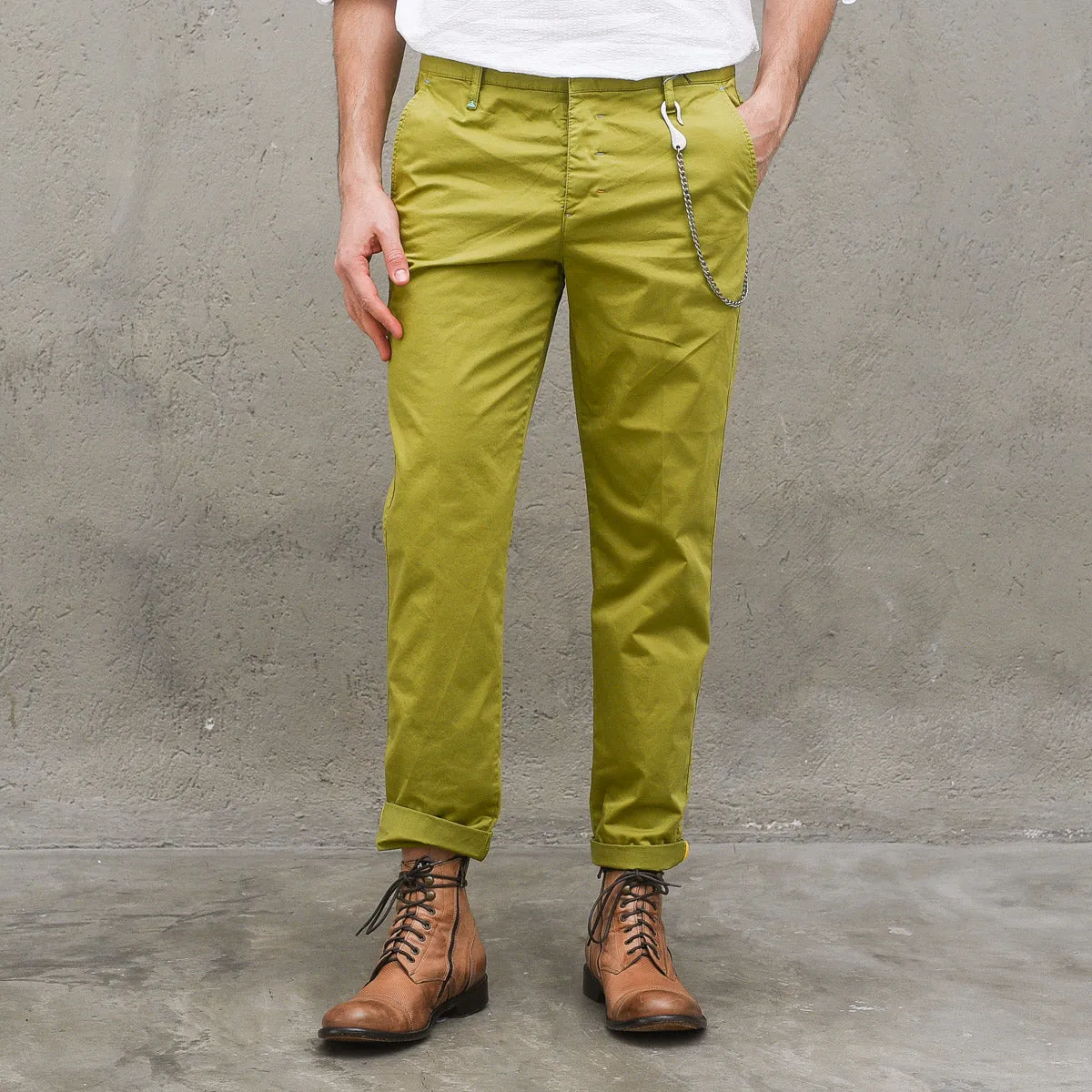 Chinos Uomo - Verde Acido