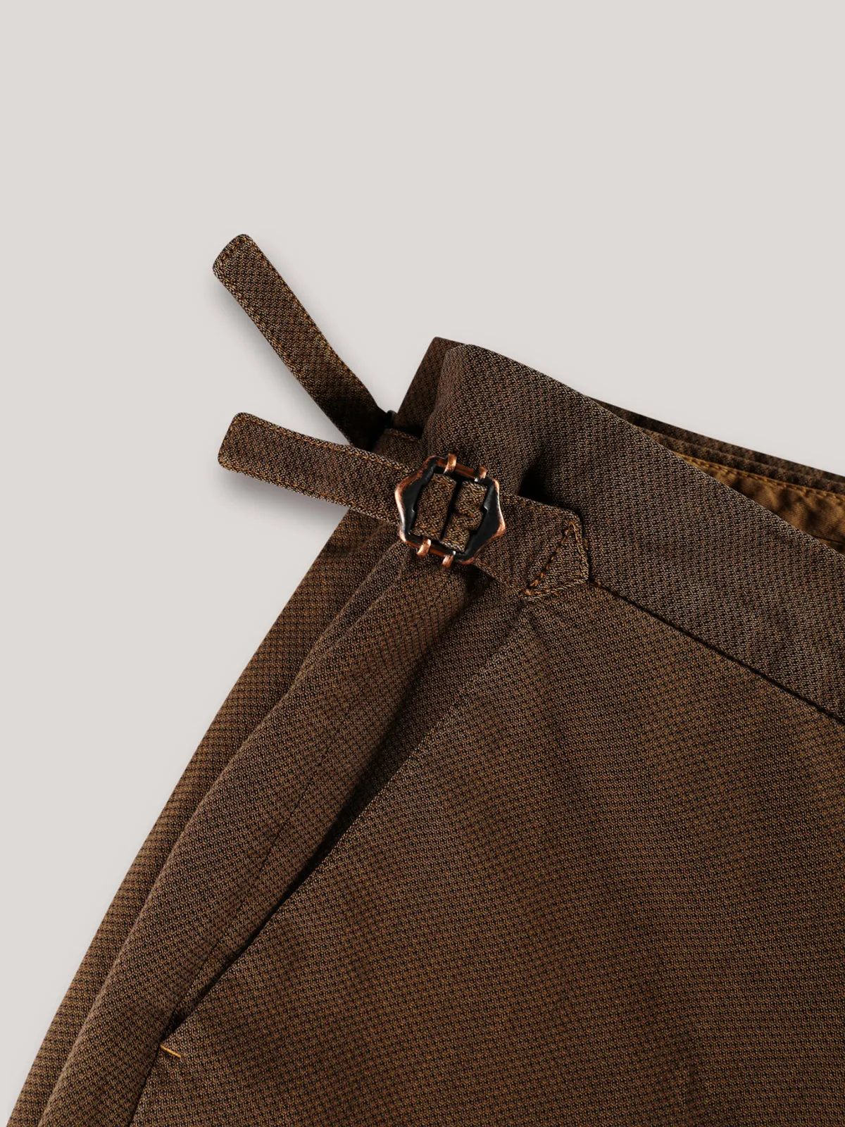 Christian Kimber Italian Melange Chino - Caramel - LUCKY LAST