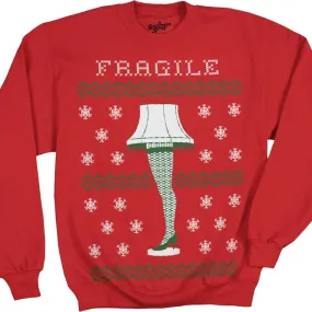 Christmas Story Fragile Faux Ugly Sweater