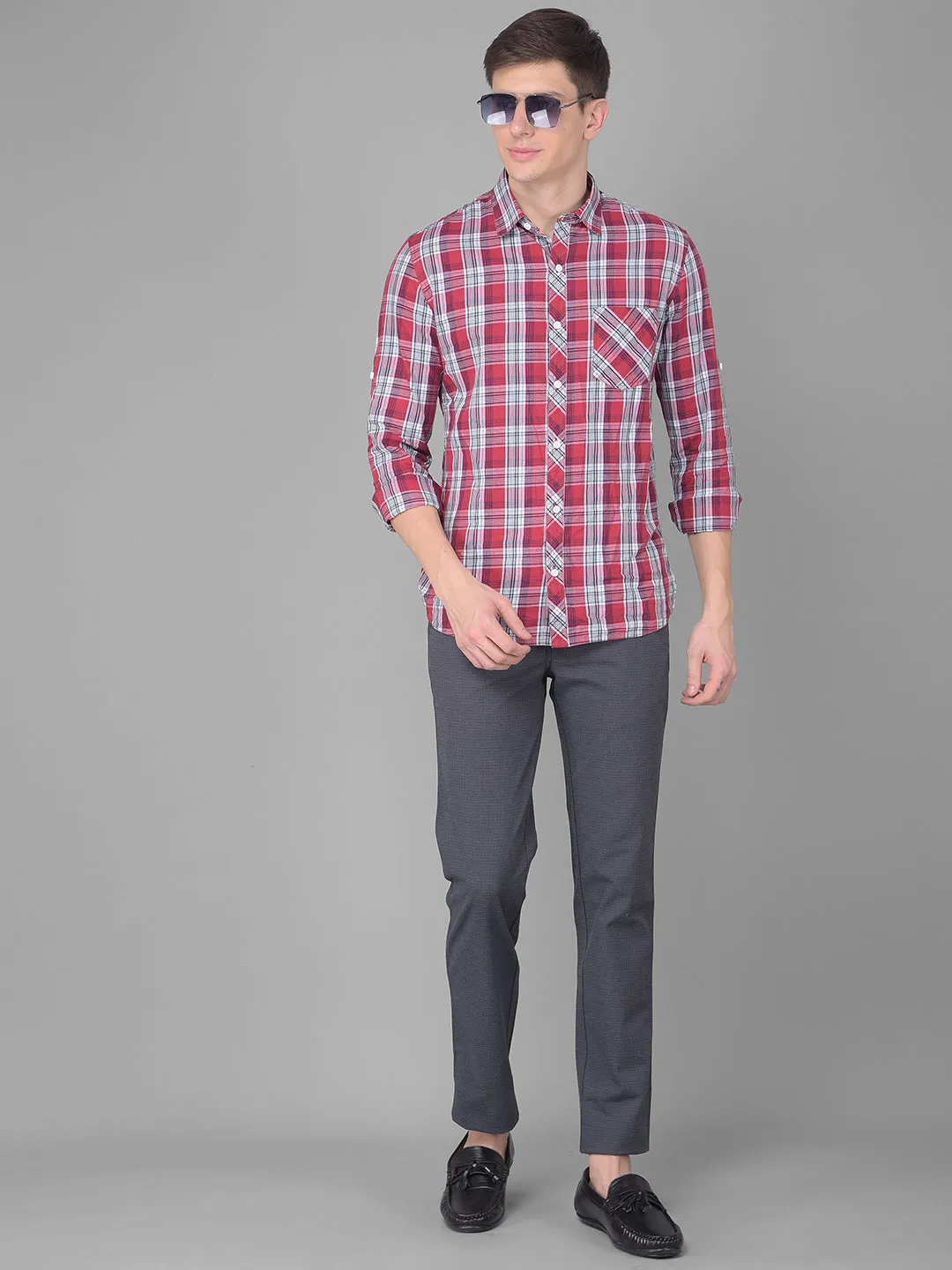 COBB DARK GREY SLIM FIT PREMIUM CHINOS