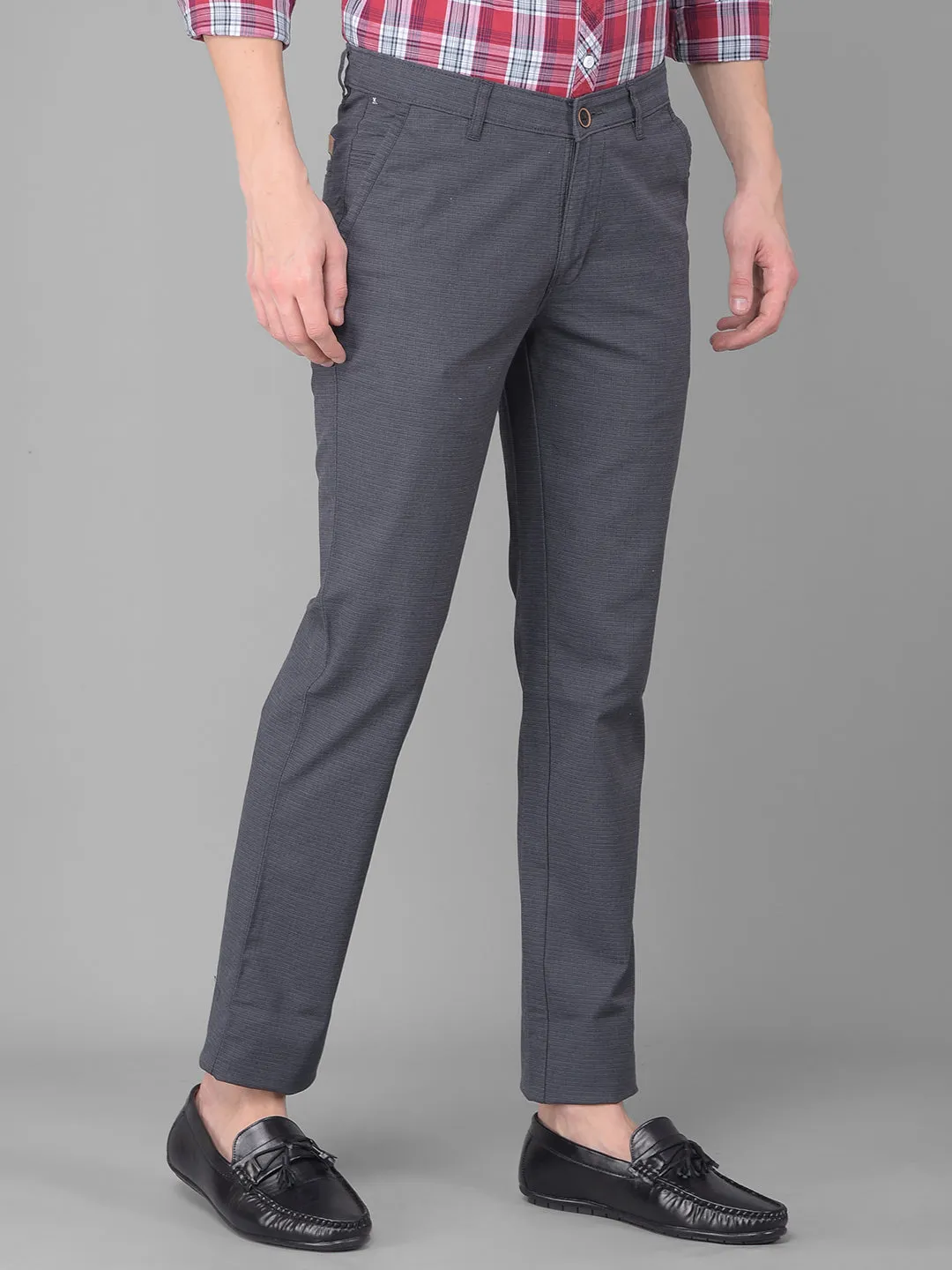 COBB DARK GREY SLIM FIT PREMIUM CHINOS