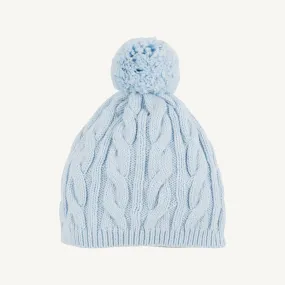 Collins Cable Knit Hat (Unisex) - Buckhead Blue