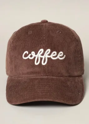 Corduroy Coffee Hats - 2 Colors!