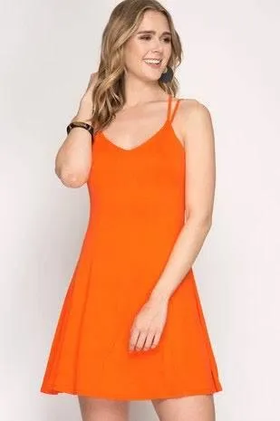 Crisscross Cami Slip Dress